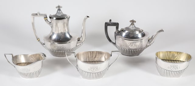 Black, Starr & Frost Sterling Silver Five Piece Tea and Coffee Service