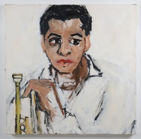 Betsy Podlach Oil on Canvas "Miles Davis"