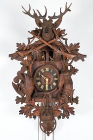 Black Forest Carved Cuckoo Clock, 19th Century