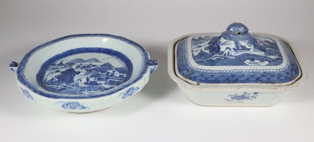 Two Pieces of Chinese Canton China, 19th Century