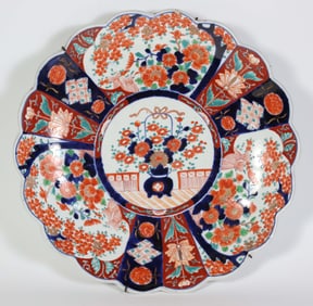 Japanese Imari Porcelain Decorated Charger, 19th Century
