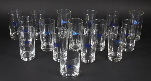 Sixteen Nantucket Yacht Club Glasses