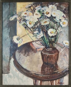 Isabelle Tuttle Oil on Artist Board "Table Top Still Life"