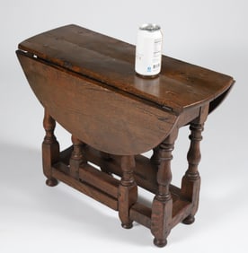 Diminutive Oak Drop Leaf Table, 19th Century