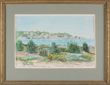 H. Humphrey Nantucket Watercolor on Paper "From Monomoy"