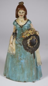 Antique Cast Iron Lady Belle Doorstop