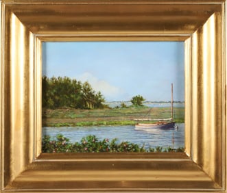 Marla Korr Oil on Canvas "View from Polpis"