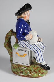 English Staffordshire Drunken Sailor Pitcher