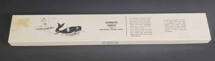 Pair of Nantucket Spermaceti Candles