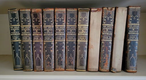 11 Volumes of The Great Events By Famous Historians by The National Alumni