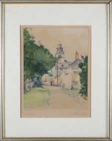 Leslie Lane Limited Edition Lithograph "Stone Alley", Edition 37/100