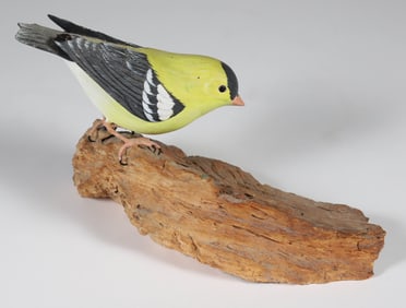 Robert Swan Vintage Golden Finch Decoy, circa 1971