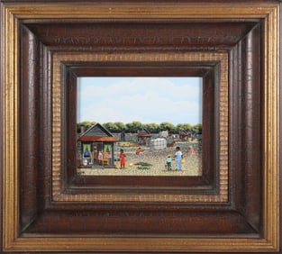 Polly M (Polly Mullinnax) Oil on Canvas "Cotton Bales"