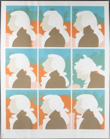 Milton Glaser Limited Edition "Mozart Sneezes" Silkscreen, circa 1973