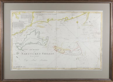 "A Chart of Nantucket Shoals Surveyed by Capt. Paul Pinkham", Reproduction Chart