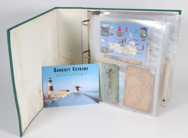 Nantucket Postcard Album Collection Containing 320 Cards