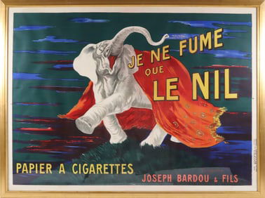 Leonetto Cappiello Poster "Je Ne Fume Que Le Nil - Papier A Cigaretts" - Joseph Bardou & Fils, circa