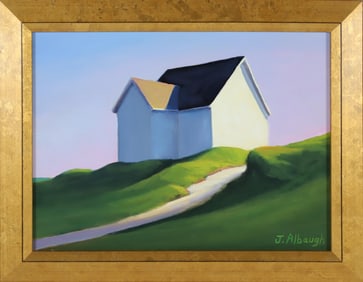 Joan Albaugh Oil on Board "A Worn Path"