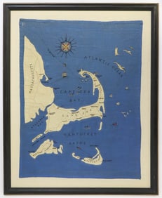 Vintage Embroidery "Cape Cod & The Islands Nantucket, Marthas Vineyard"