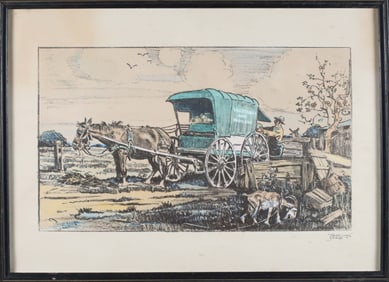 Tony Sarg "Farm Buggy" Print, circa 1938