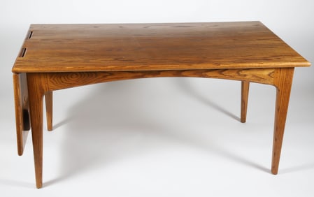 Scarce Stephen Swift Oak Single Drop Leaf Dining Table, circa 1979