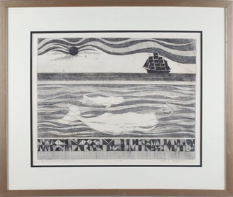 John F. Lochtefeld Limited Edition Etching "On the Back of the Broad Sea"
