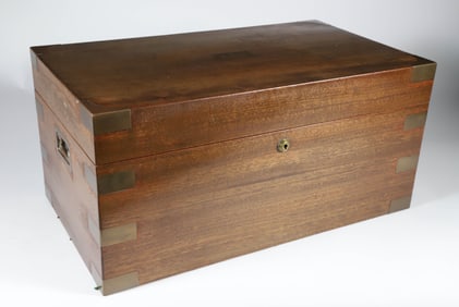 Vintage Benson & Hedges Mahogany Brass Bound Humidor Box