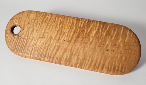 Vintage Custom Tiger Maple Cheese Serving Board