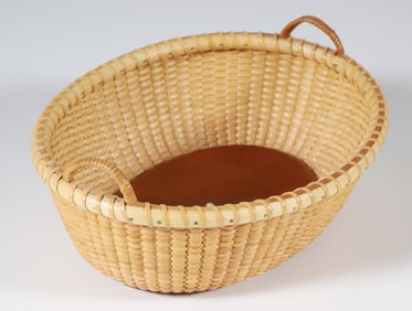 Susan Chase Ottison Oval Two Handle Nantucket Basket, circa 1997