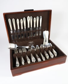 Ninety Piece Sterling Silver Flatware Service