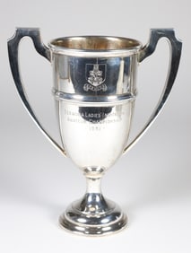 Vintage English Sterling Silver Trophy Cup, Awarded "Bermuda Ladies Invitation Amateur Championship,