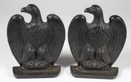 Pair of Cast Iron Eagle Bookends