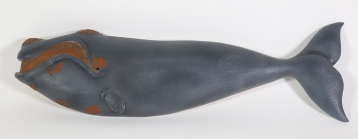 Brian Mitchell Hand Carved and Painted Beluga Whale