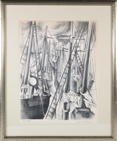 Ryah Ludins Limited Edition Lithograph "Masts"