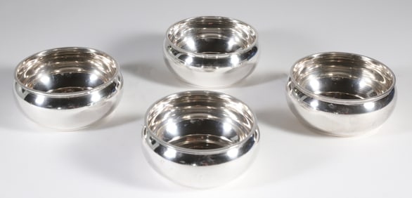 Four Dominick & Haff Sterling Silver Finger Bowls