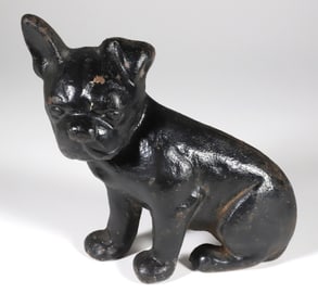 Antique Cast Iron "Frenchie" Doorstop #2