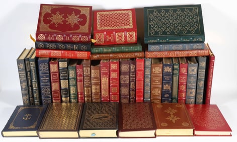 Collection of Fifty Easton Press Tooled Leather Classic Books