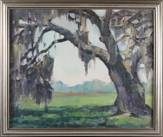 Isabelle Tuttle Oil on Canvas "Spanish Moss"