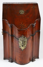 Inlaid Mahogany Knife Box, 18th Century