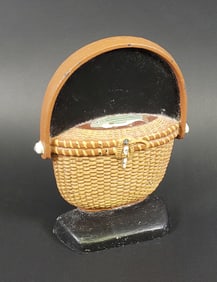 Vintage Limited Edition Cast Iron Nantucket Friendship Basket Doorstop, 20th century