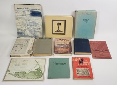 Group of Eleven Vintage Nantucket Reference and Coffee Table Books