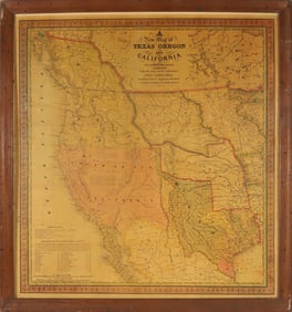 "A New Map of Texas, Oregon and California", circa 1846