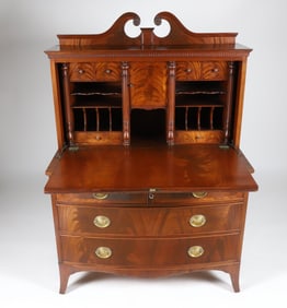 Vintage Mahogany Diminutive Secretary Desk