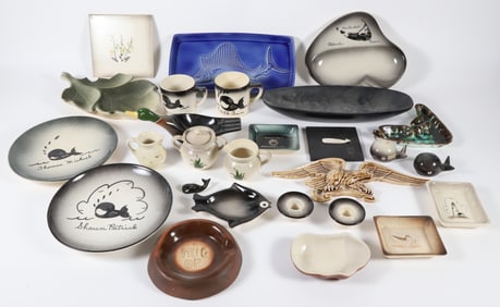 Collection of Nantucket Old Spouter Ceramic Pottery
