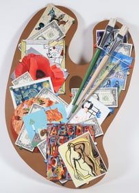 Tom Kraa Tromp L'Oeil Painter's Pallet, circa 1989