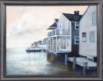 Yasemin Tomakan Oil on Canvas "North Wharf"