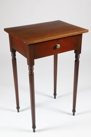American Sheraton Mahogany One Drawer Work Stand, circa 1820