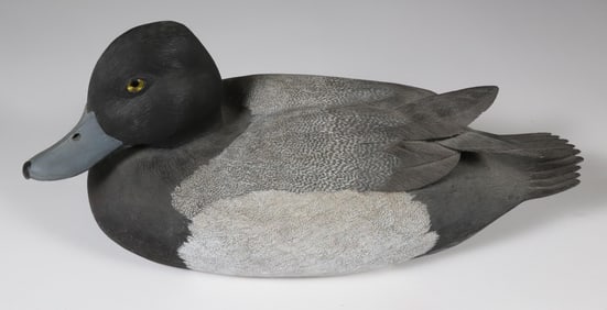 Jean Charles Berruet Carved Duck Decoy, circa 1979