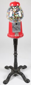 Vintage Marble Filled Gumball Machine