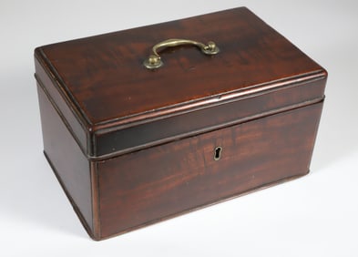 Mahogany Storage Box, 19th Century
